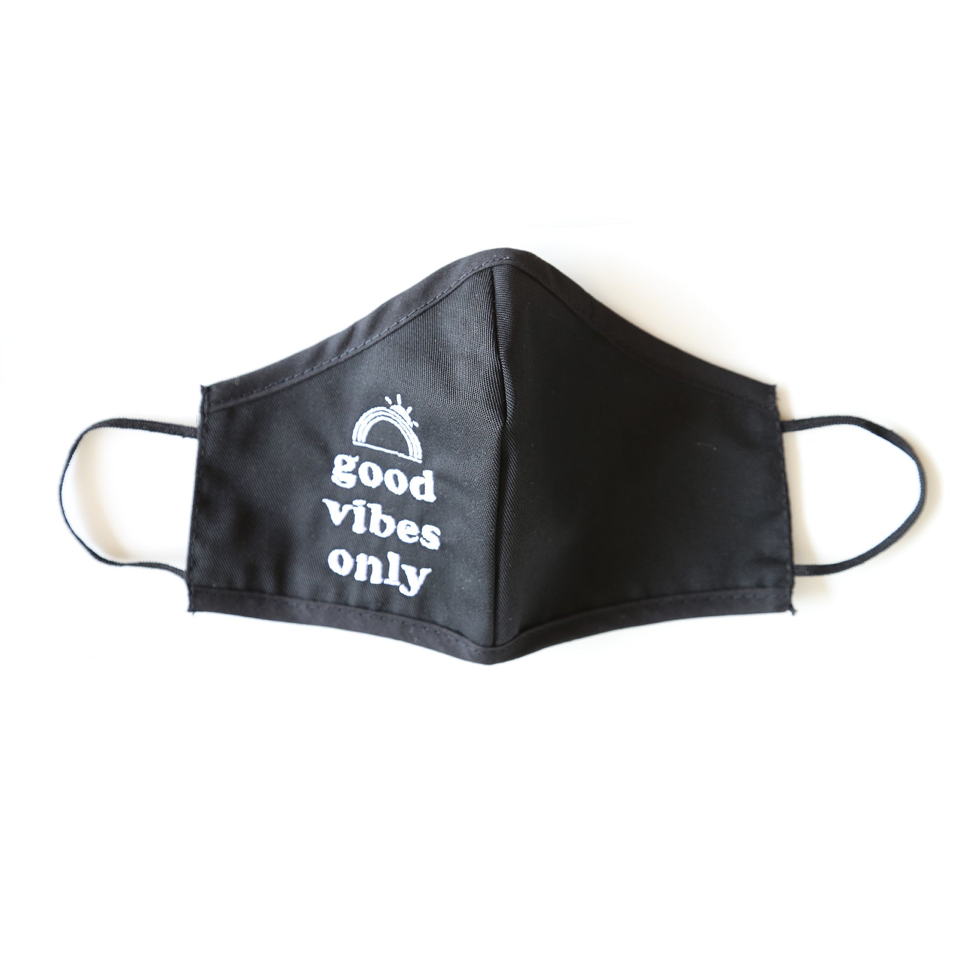 Good Vibes Embroidered Mask