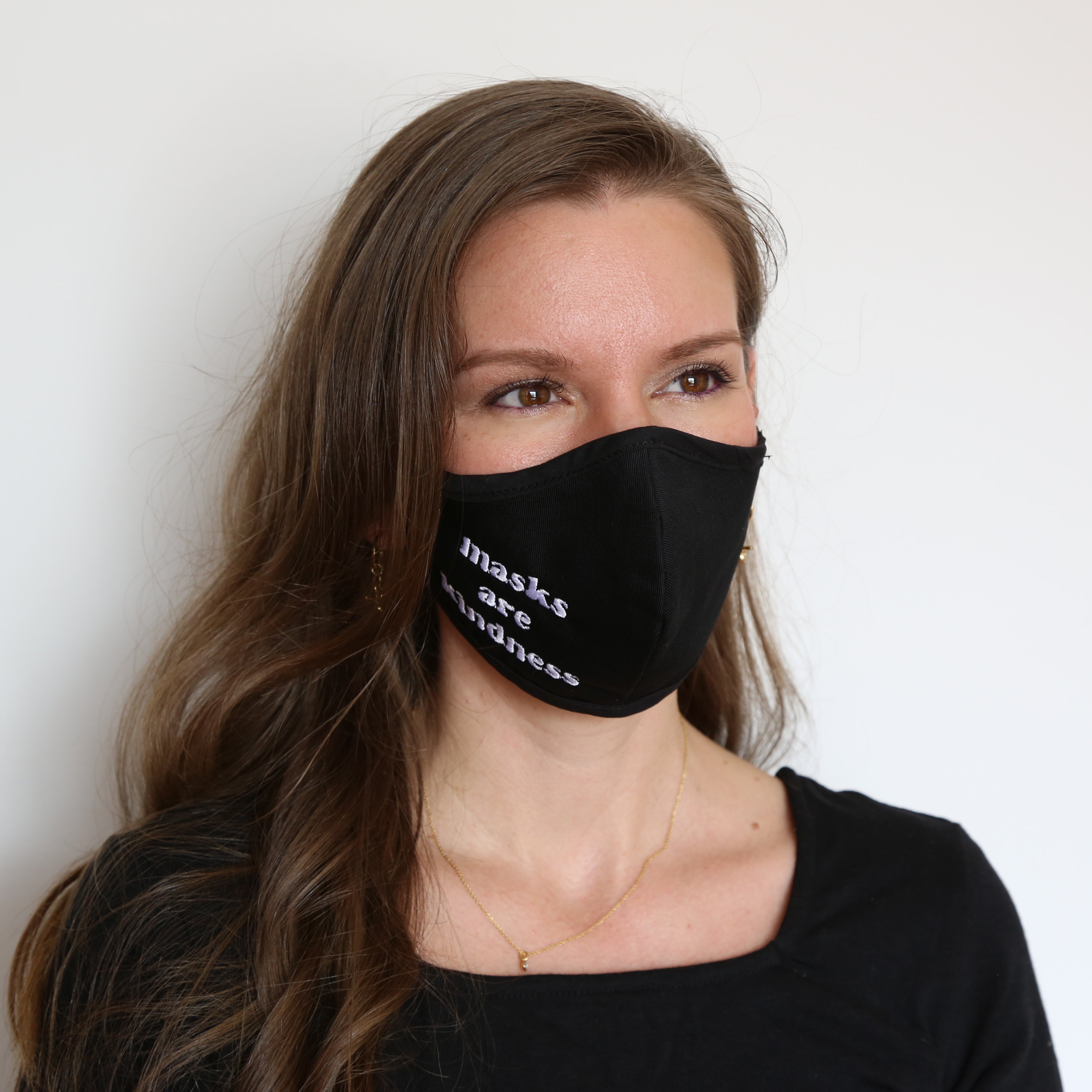 Kindness Embroidered Mask
